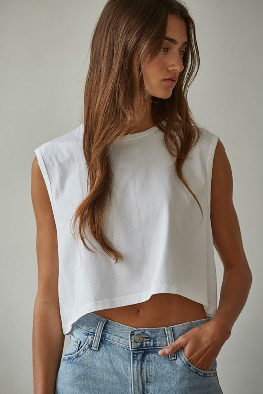 Everyday Sleeveless Crop Tee