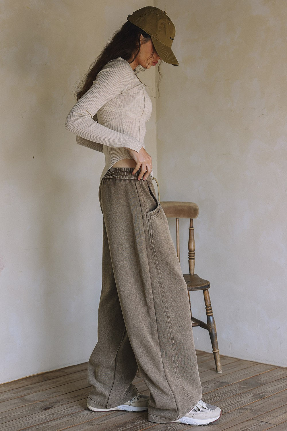 The High Gauge Ribbed Long Sleeve Top