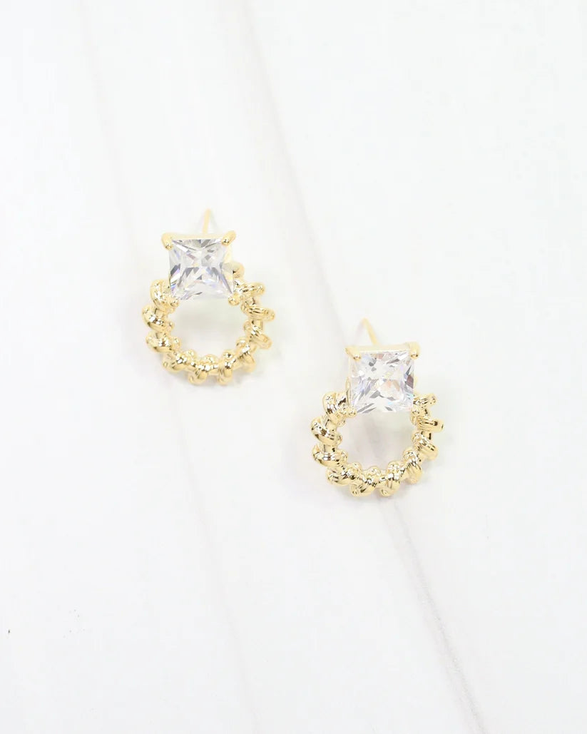 Sykes CZ Circle Earring