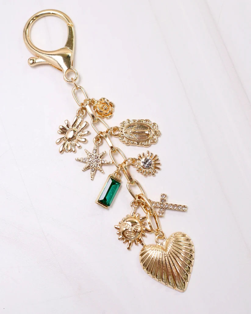 Janey Heart Bag Charm