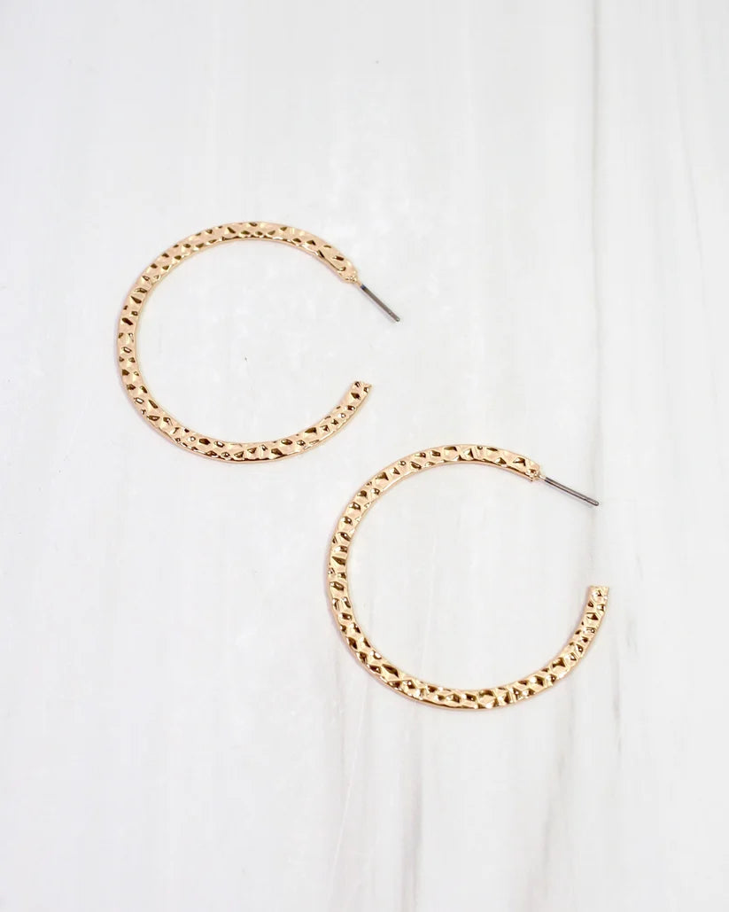 Tristan Textured Hoop