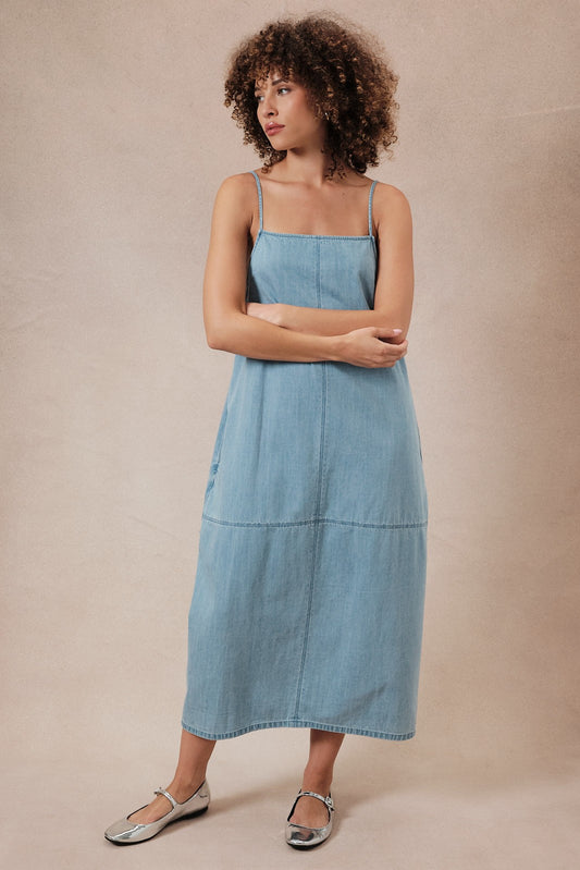 Denim Barrel Dress
