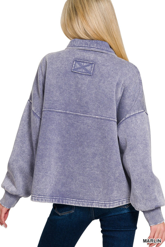 Fleece Cropped Shacket