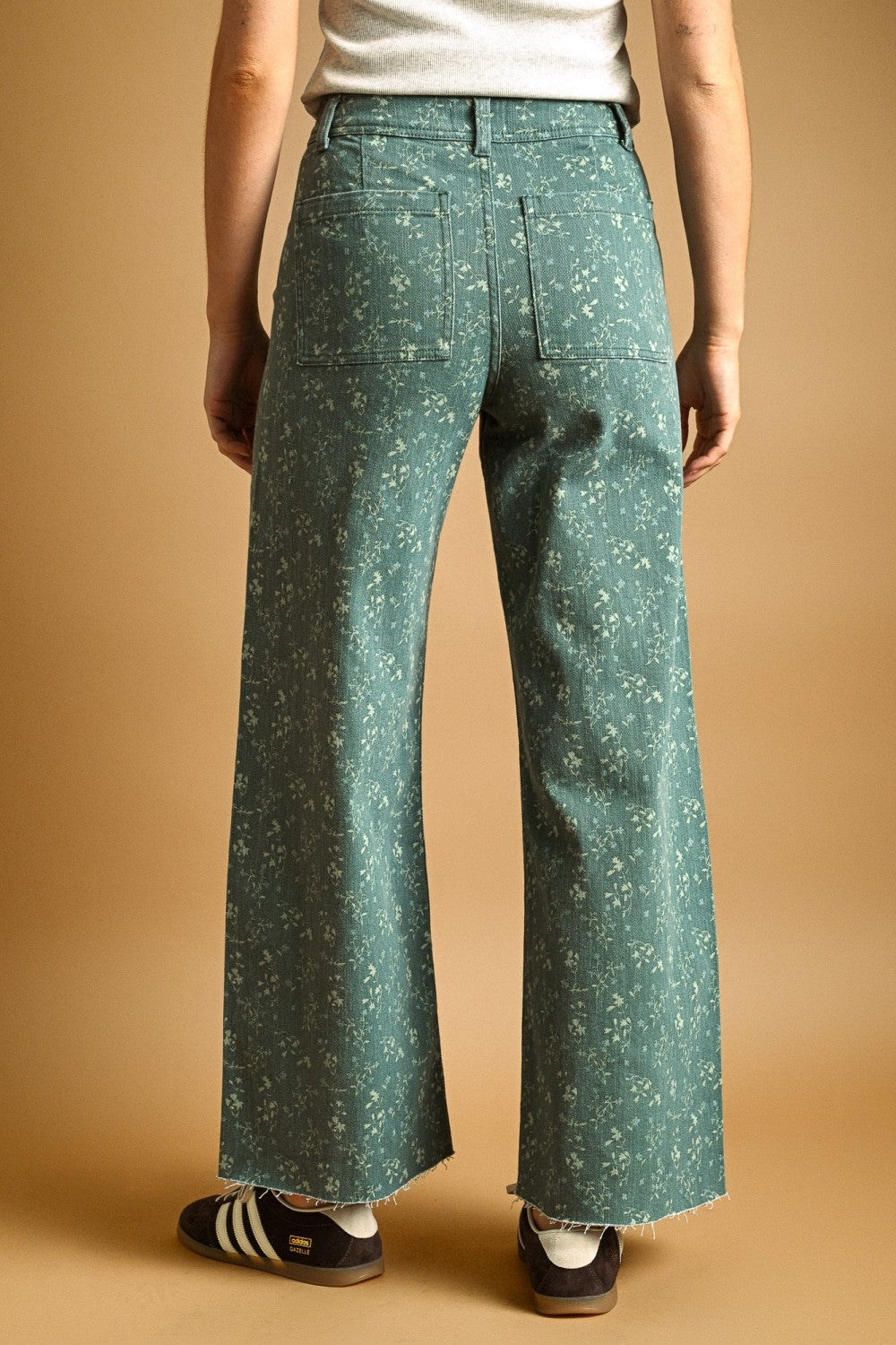 Floral Print Stretched Pants
