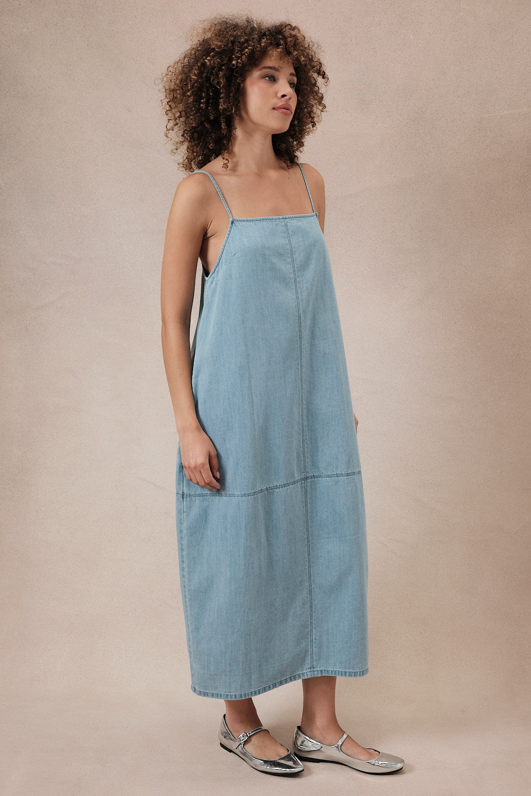 Denim Barrel Dress