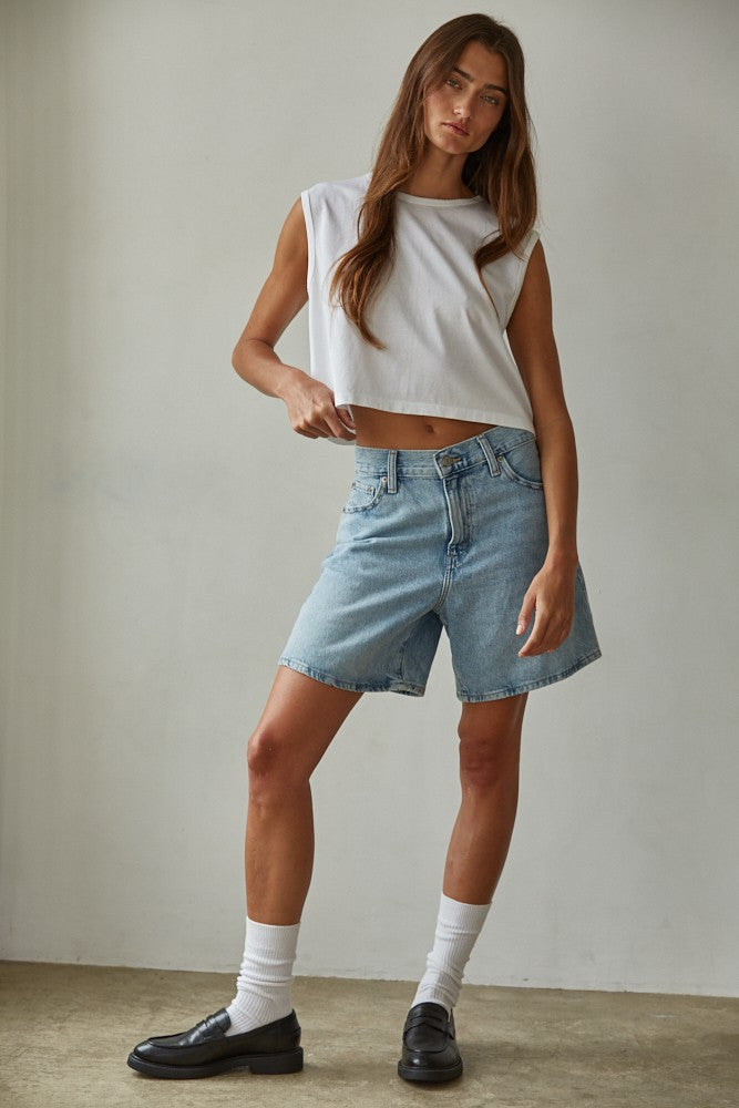 Everyday Sleeveless Crop Tee