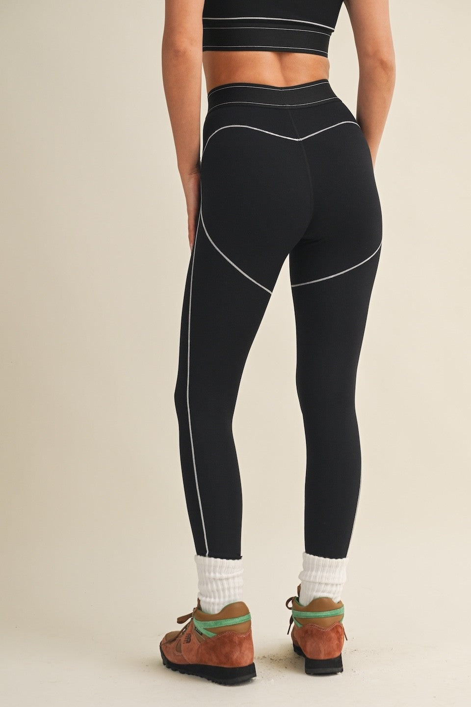 High Rise Active Contour Leggings (Matching Set w/ Active Contrast Contour Sports Bra)