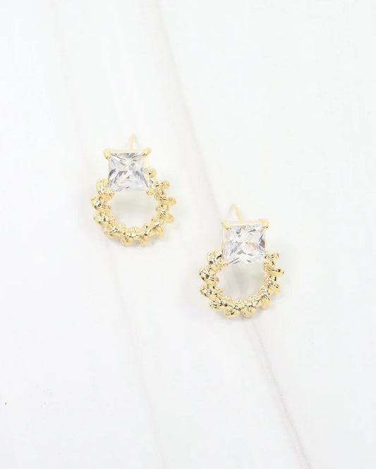 Sykes CZ Circle Earring