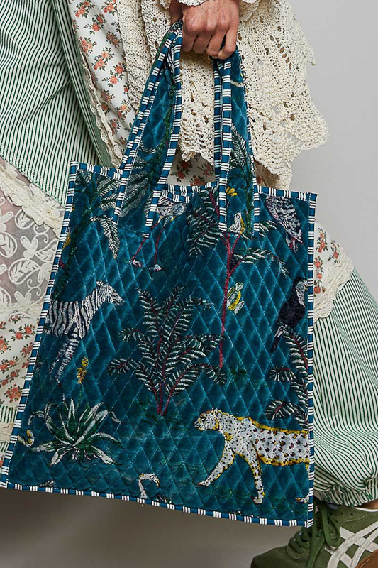 Crochet Beaded Tote Bag