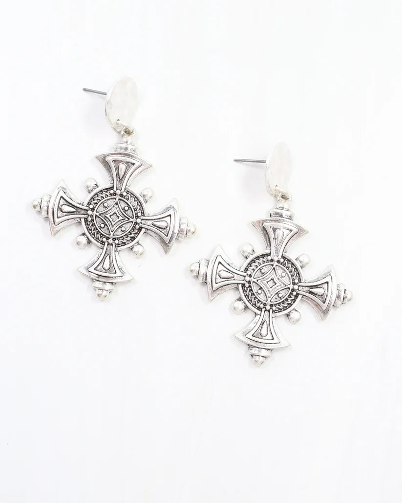 Celtic Cross Earring