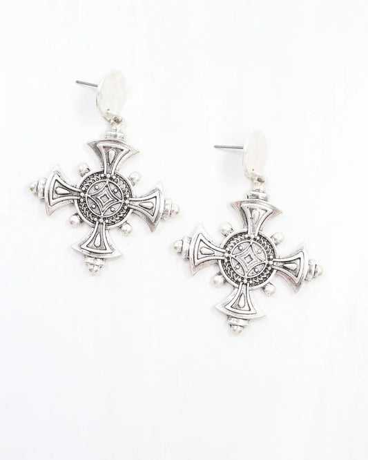 Celtic Cross Earring